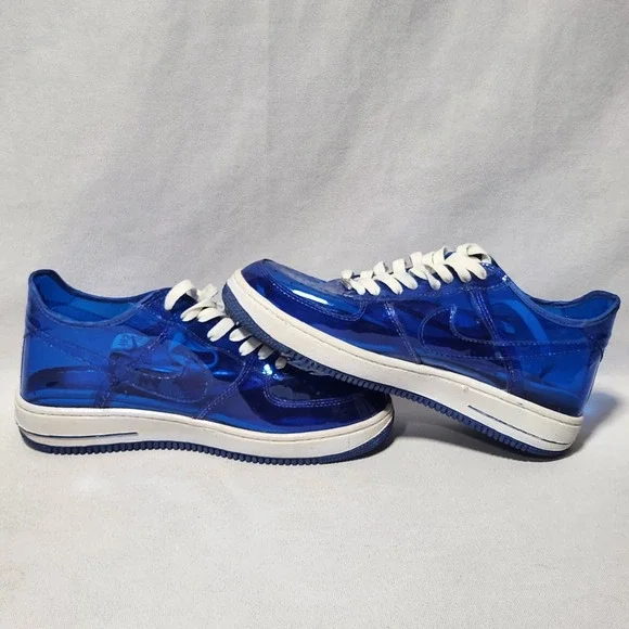 Nike Air Force 1 Low Translucent Blue White 630125-043 Mens 9.5 Vintage 2000 - Picture 7 of 10